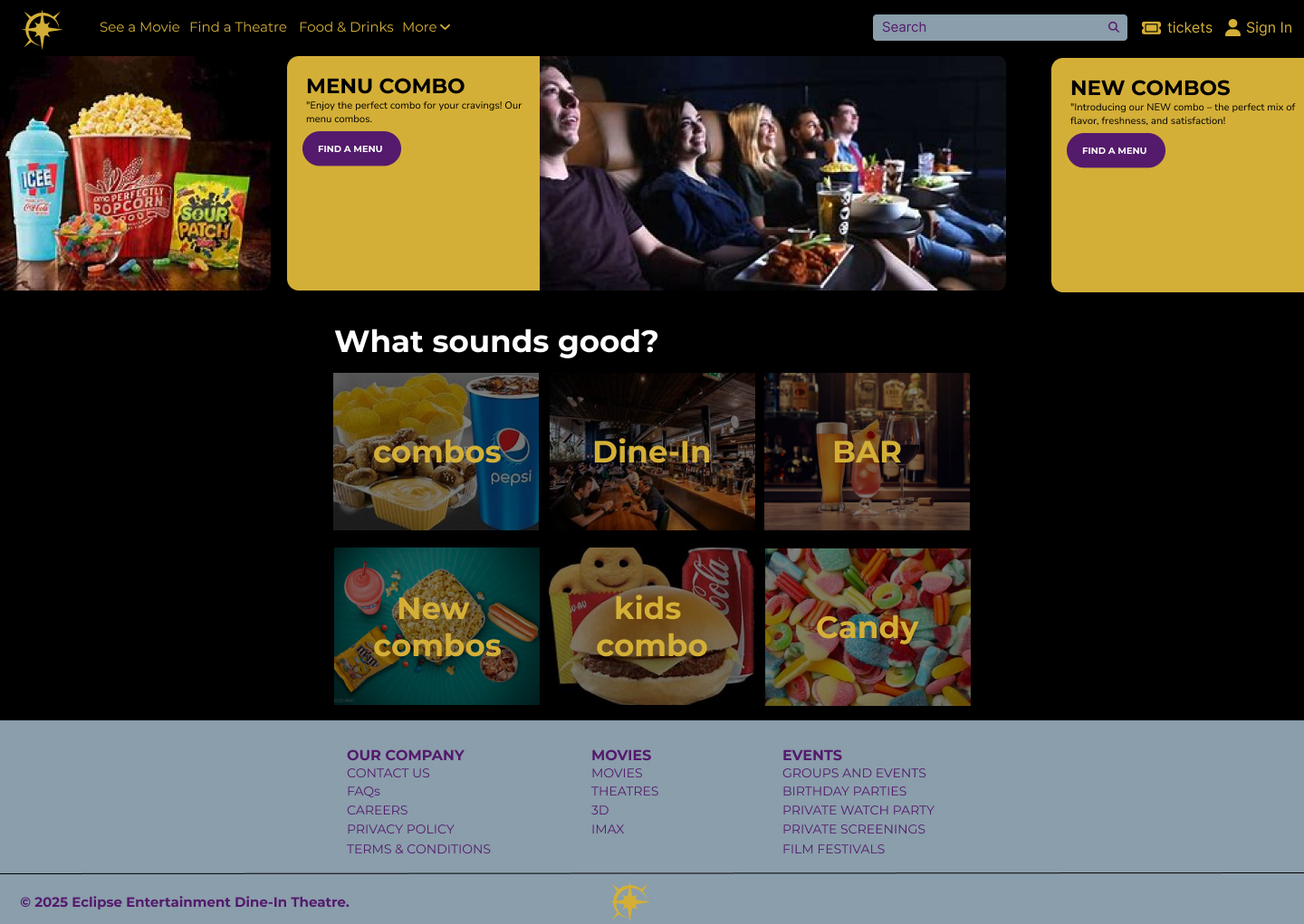 Food & Drinks Page